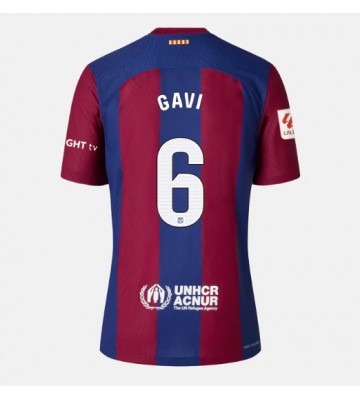 Barcelona Paez Gavi #6 Koszulka Podstawowych Kobiety 2023-24 Krótki Rękaw
